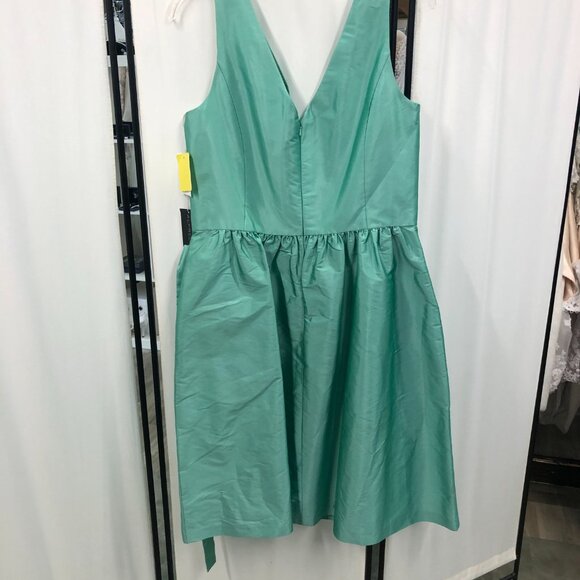 Size 10 POCKETS, Knee-Length Bridesmaid Dress, AQUA TEAL TURQUOISE, Cruisewear - Picture 3 of 8